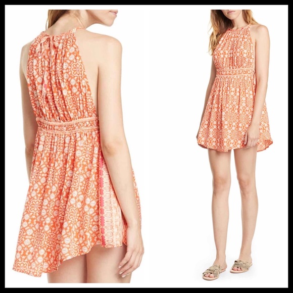 FREE PEOPLE BOHO FLOWY MINI TUNIC TANK DRESS A2C - Picture 6 of 16